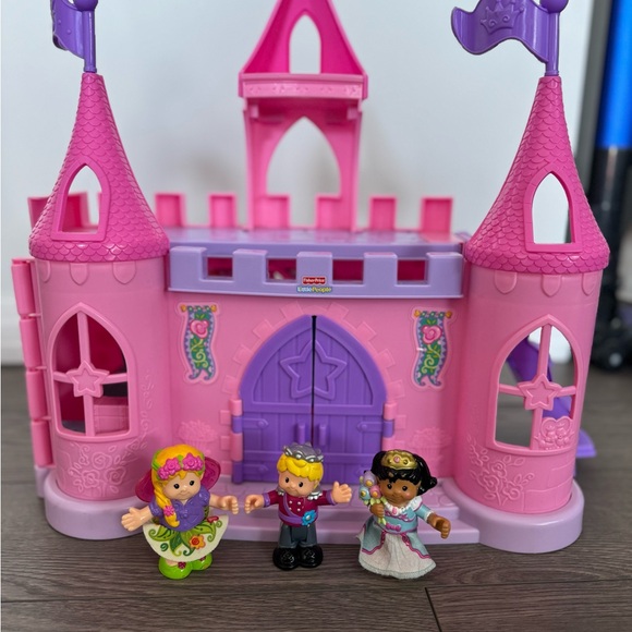 Little People Other - Fisher-Price Enchanted Pink and Purple Castle Playset